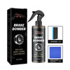 Homonth Fast-Acting Wheel & Rim Cleaner in spray bottle with sponge and cloth for effective wheel care.