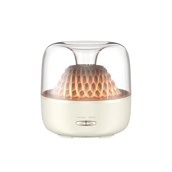400ml Ultrasonic Essential Oil Diffuser with Remote Control in modern design, illuminating with soft light.