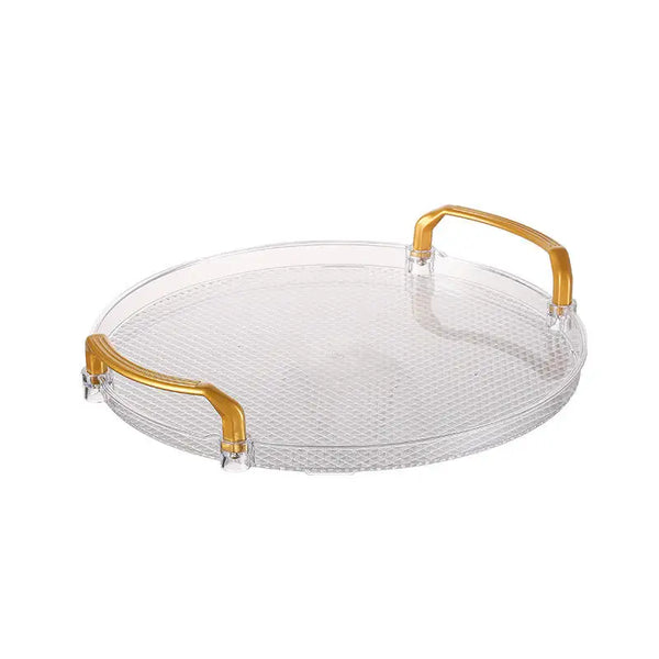 Round Storage Tray Kitchen Organizer