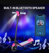 6.5 Inch Foldable Electric Scooter with built-in Bluetooth speaker for enhanced travel experience.
