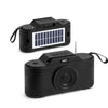 Creative Camera Portable Wireless Solar Speaker with solar panel and speaker features for outdoor enjoyment.