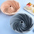 Silicone Spiral Chiffon Cake Mold in pink and gray colors, features modern grooved design for elegant baking.