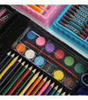 Deluxe Childrens Stationery Artist Painting Gift Box featuring colorful pencils, watercolor paints, and assorted crayons.