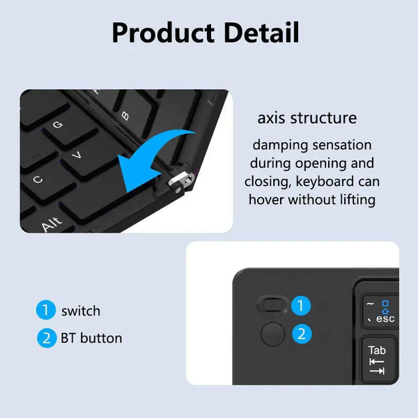 Portable Slim Foldable Keyboard