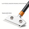 12-Inch Heavy Duty Floor and Wall Scraper with replaceable blade and sturdy alloy material design