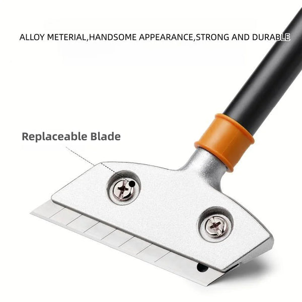12-Inch Heavy Duty Floor and Wall Scraper with replaceable blade and sturdy alloy material design