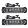 12V LED Traffic Warning Strobe Light Bar with two clear light bars and attached wires for enhanced visibility and safety.