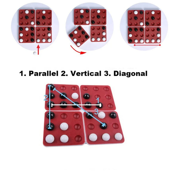 Five in a Row Strategy Board Game for 2 Players