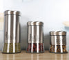 Stainless Steel Airtight Glass Storage Jar
