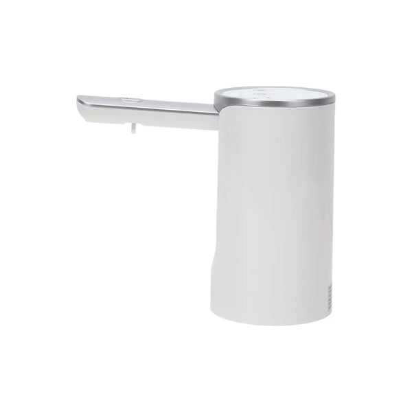 Portable Desktop Water Dispenser Pump in sleek white design for easy water dispensing from bottles.