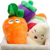 Vegetable & Fruit Plush Squeaky Dog Toy