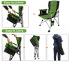 Horseshoe Portable Folding Outdoor Chair showing easy unfolding and carrying features.