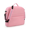 Baby Diaper Bag Baby Caddy Organizer Bed Mummy Backpack Bag in pink, featuring lightweight design and adjustable straps.