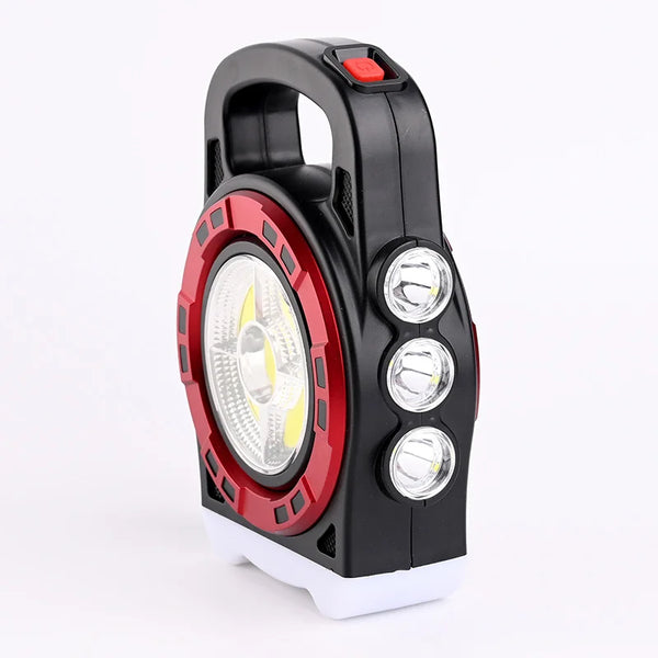 Foldable USB Rechargeable Work Light with powerful illumination for dark workspaces.