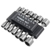 14 Piece Power Nut Driver Set featuring various sizes for efficient tightening and loosening of nuts and bolts.