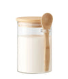 Borosilicate Glass Spice Jar with Bamboo Lid and Spoon