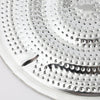 Double-Layer Iron Silver Anti-Hot Heat Diffuser with a textured surface for optimal heat distribution.