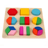 Wooden Shape Matching Peg Puzzle Learning Board