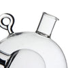 Close-up view of the Dual-Core Borosilicate Glass Oil & Vinegar Dispenser spout design.