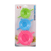 Eco Friendly Plastic Baking & Pastry Tools Set featuring colorful dumpling molds in green, blue, and pink.