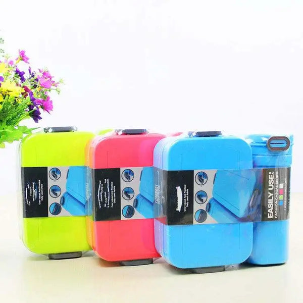 Lunch Box Water Cup Set - Bento Meal & Drink Set in vibrant colors for organized meals and drinks.