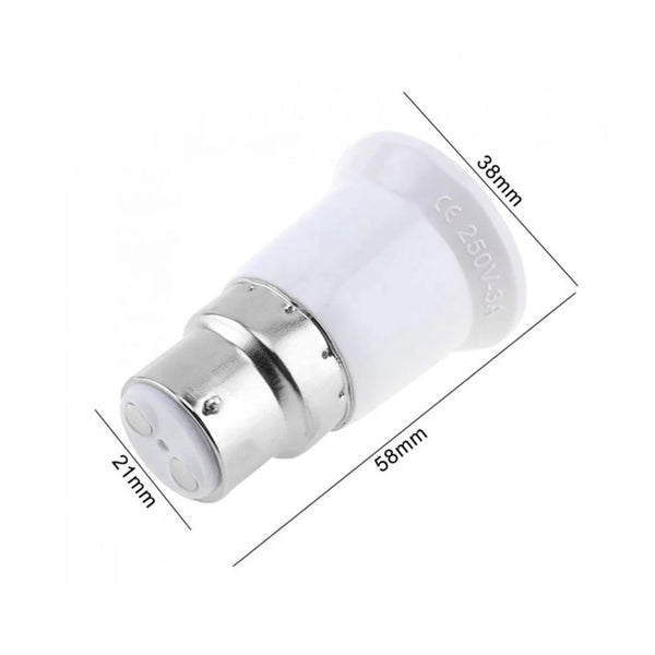 B22 to E27 Lamp Holder Adapter