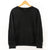 Unisex Oversized Blank Hoodies in black, displayed on a wooden hanger, showcasing a relaxed fit for all genders.