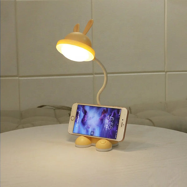 Multi-function Rechargeable LED Desk Lamp with Phone Holder