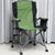 Horseshoe Portable Folding Outdoor Chair in green color, designed for comfort and easy transport for outdoor activities.