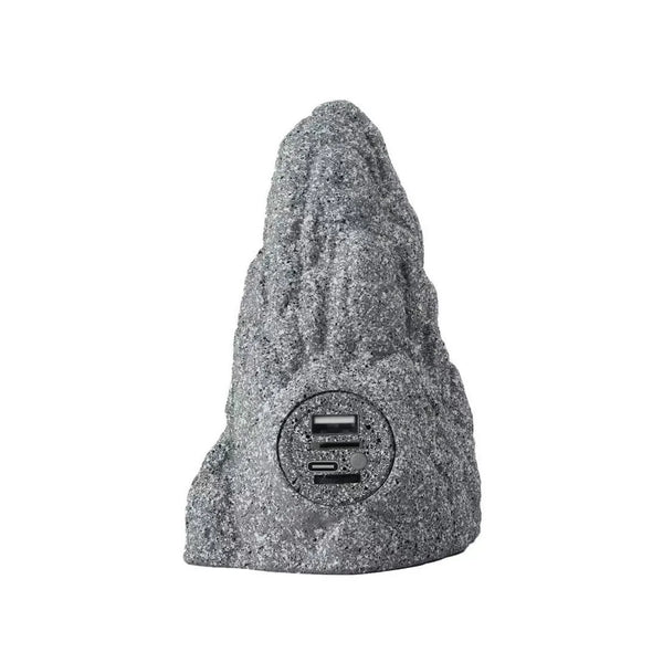 Christmas Garden Decoration Sound Box designed as a realistic rock speaker for outdoor use.