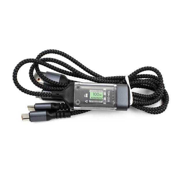 100W 3 in 1 Fast Charging USB Cable