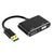 USB 3.0 to HDMI VGA Dual Output Adapter with HDMI and VGA ports for dual display connectivity