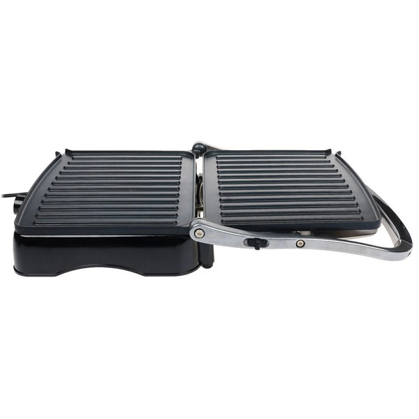 4-Slice Sandwich Press and Electric Contact Grill with non-stick grilling plates.