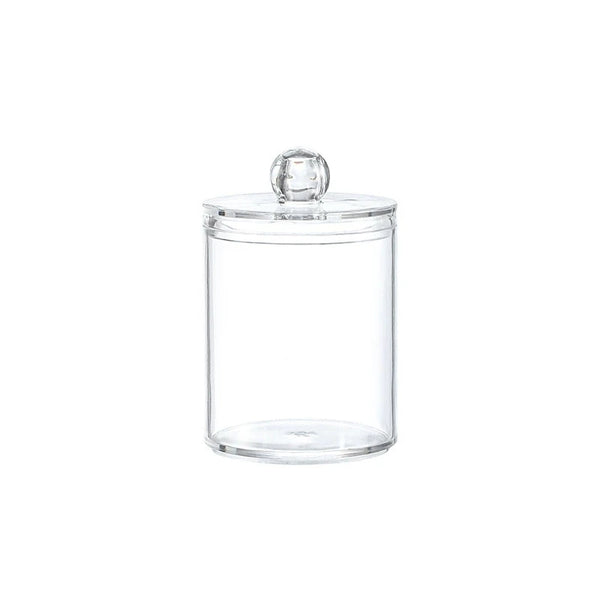 7Acrylic Cotton Swab Storage Jar with Lid Clear Organizer