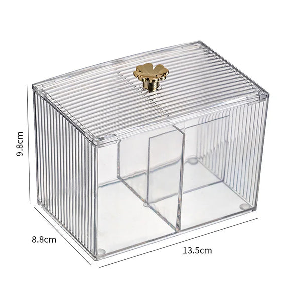 0Cotton Swab Balls Box Cotton Pads Holder Organizer