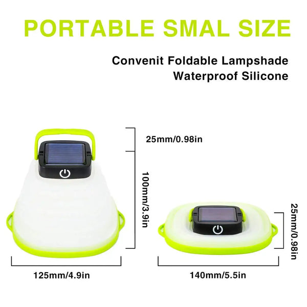Waterproof Solar Powered Collapsible LED Lantern