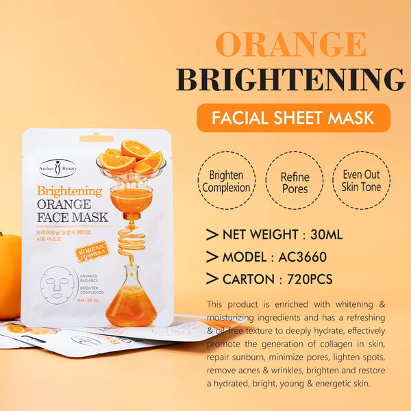 Aichun Beauty Orange Brightening Sheet Mask