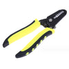 10-22 AWG Professional Wire Stripper Cutter with ergonomic yellow handles for clean and precise wire stripping.
