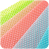 Multi-Purpose Anti-Slip Shelf & Fridge Mat 6-Pack in various colors showing bubble texture for enhanced grip.
