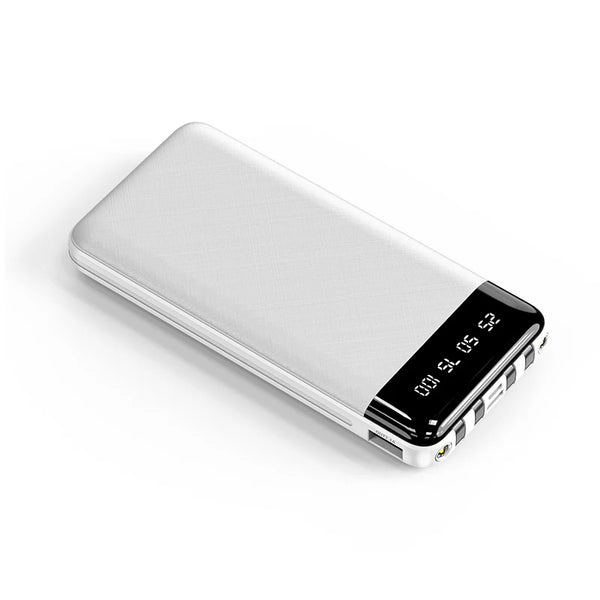 Digital Display Portable Power Bank showcasing a sleek design with a clear digital battery percentage display.