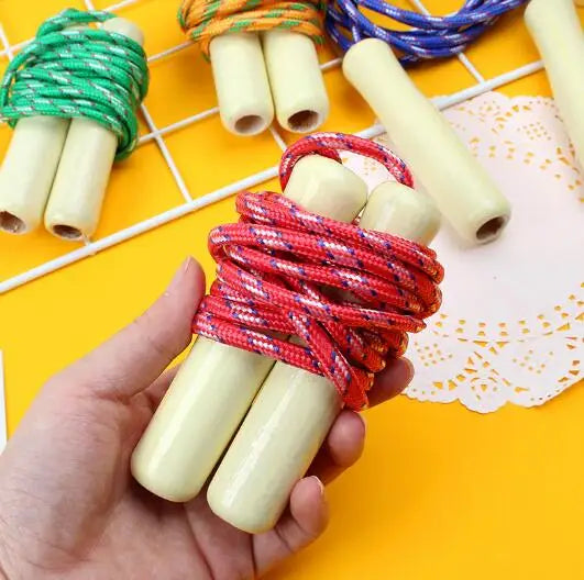 Wooden Handle Cotton Jump Rope