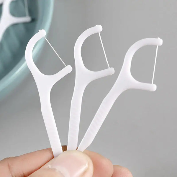 Disposable Dental Floss Picks 30 Pack