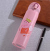 Double Wall Metal Flask Bottle featuring a cute cartoon character design