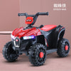 Battery Kids Car Parental Radio Control SUV red and black ATV styled like Spider-Man.