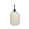 Home Decor Vase Luxury Hand Wash Soap Dispenser in a stone-like design with a polished chrome pump.