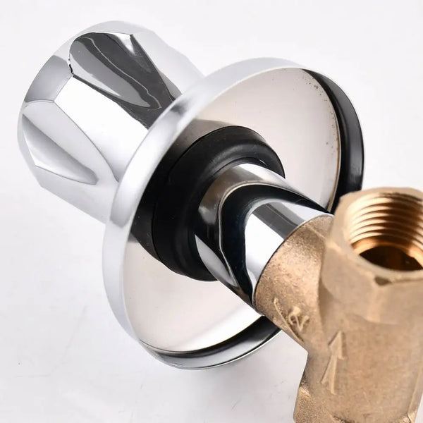 Long Handle Concealed Brass Stop Valve