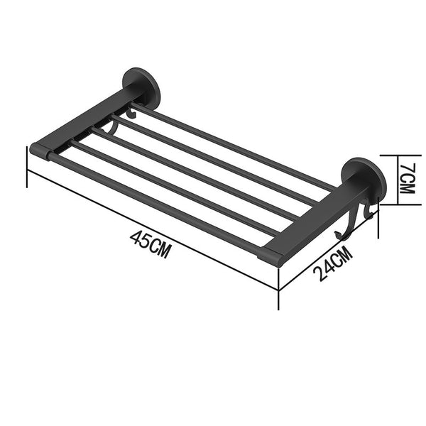 Wall Mounted Bathroom Storage Rack with Shoe Holder
