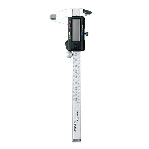 150mm High Precision Digital Vernier Caliper showing digital display and measurement scales for accurate readings.