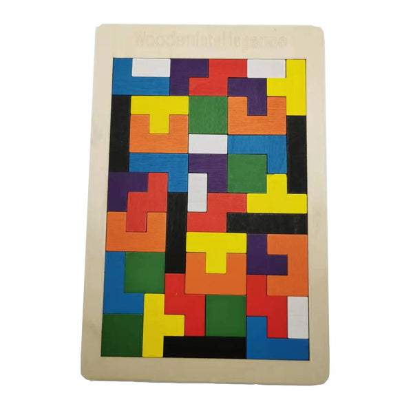 Wooden Square Puzzle Set