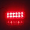 12 LED Super Bright 12-24V LED Light Bar with red illumination for enhanced visibility in low-light conditions.